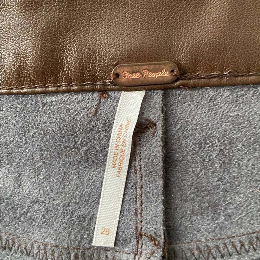 Lined vegan leather pants Free People - Picture 4 of 6